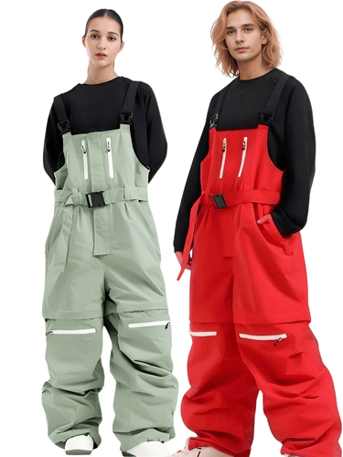 Outdoor Skiing Strap Pants New 2025 Winter Loose Sports Ski Trousers Windproof Waterproof Women Men Warm Snowboarding Overalls, Drestiny Snow Pants, Waterproof Snow pants, Cheap Snow Pants, Men's Snow pants, Women's Snow Pants, United States,  Green, Drestiny, Red, Black, Light Grey, Deep Pink, Pink Snow Pants, Khaki, Canada, Australia, New Zealand, United Kingdom, XS, S, M, L, XL, shopdrestiny.com